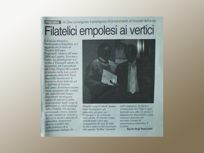 2004 Franco riceve il Distintivo d'Oro Federale Verona 26 novembre