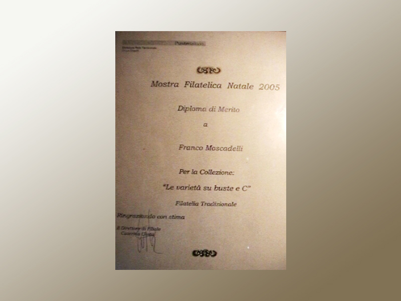 2005 Diploma di Poste Italiane