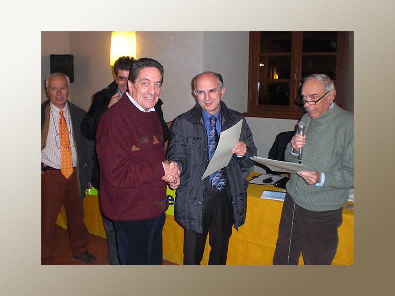 2008 Franco Moscadelli premiato dal sindaco di San Miniato Frosini 30/11