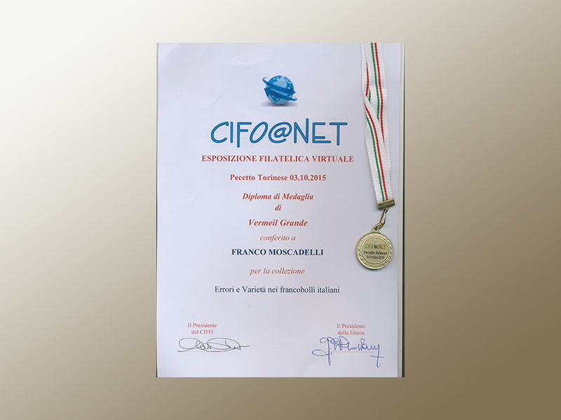 Cifonet 2015 Pecetto Torinese medaglia Vermeil Grande 198
