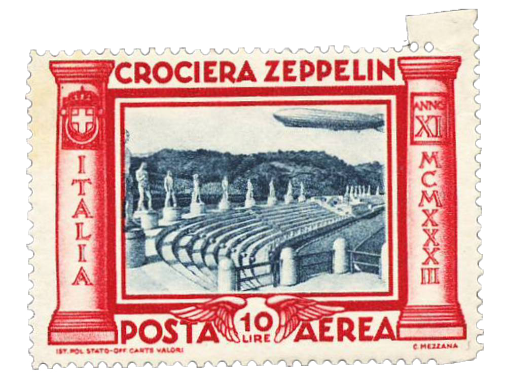 Crociera Zeppelin con dentellatura orizzontale parziale unico conosciuto