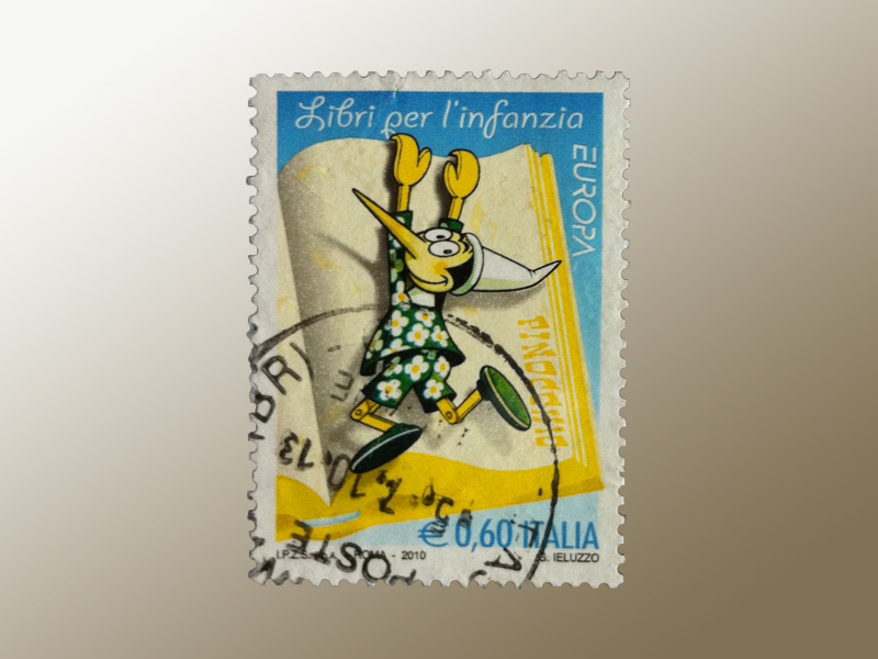 Pinocchio 2010 esemplare usato mancante della stampa magenta