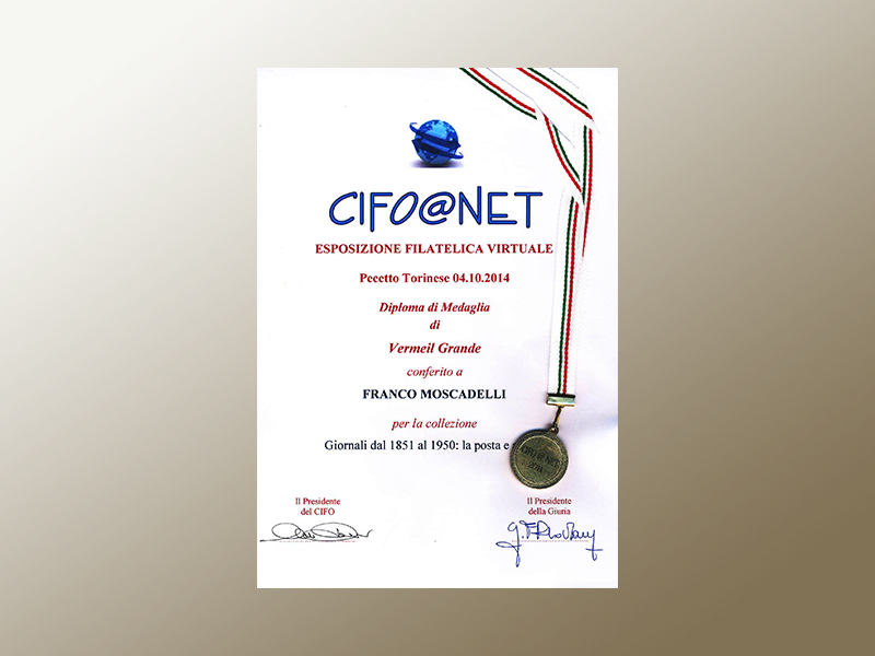 Cifonet 2014 Pecetto Torinese 2^ medaglia Vermeil Grande