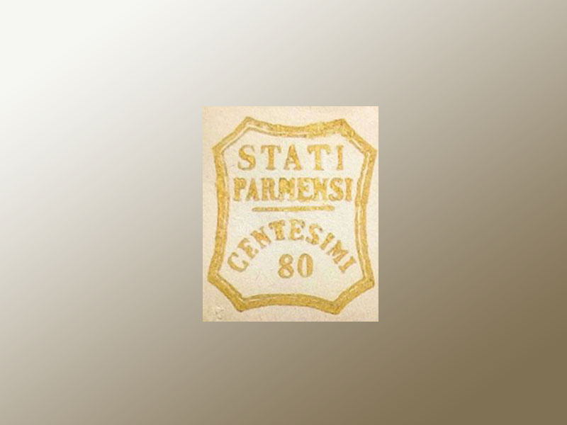 Parma 80 c. falso + firme false