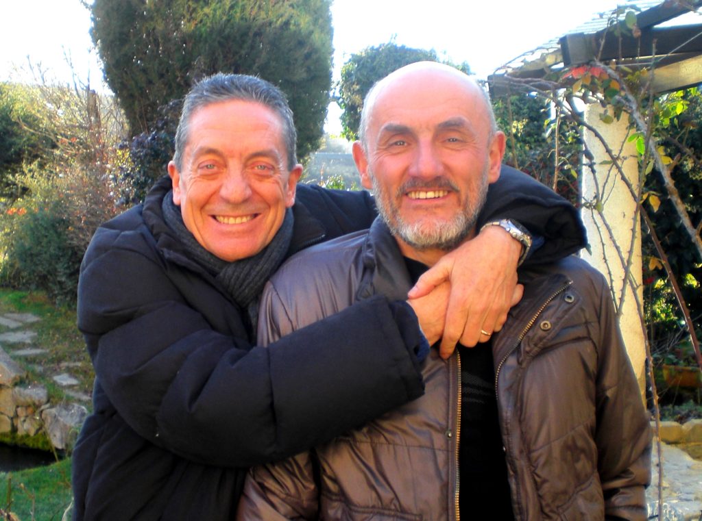 Franco con il grande amico maestro d'arte Salvini Vinicio della Giunti editrice