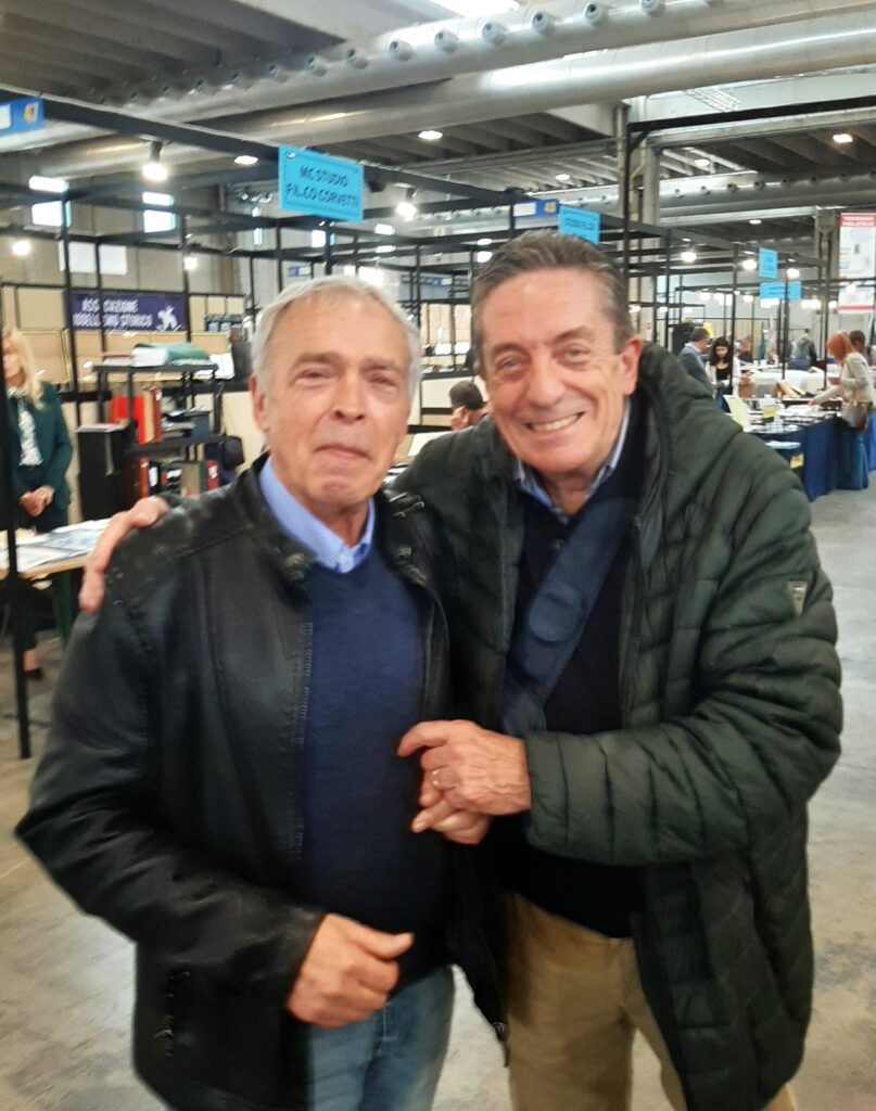 Franco con l'amico perito Luigi Guido